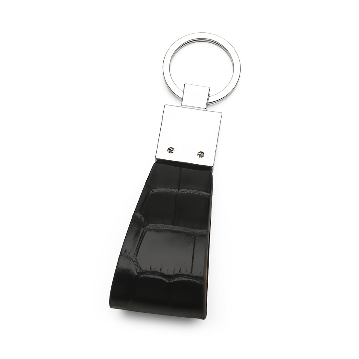 MM London Classic Crocodile Black Key Holder